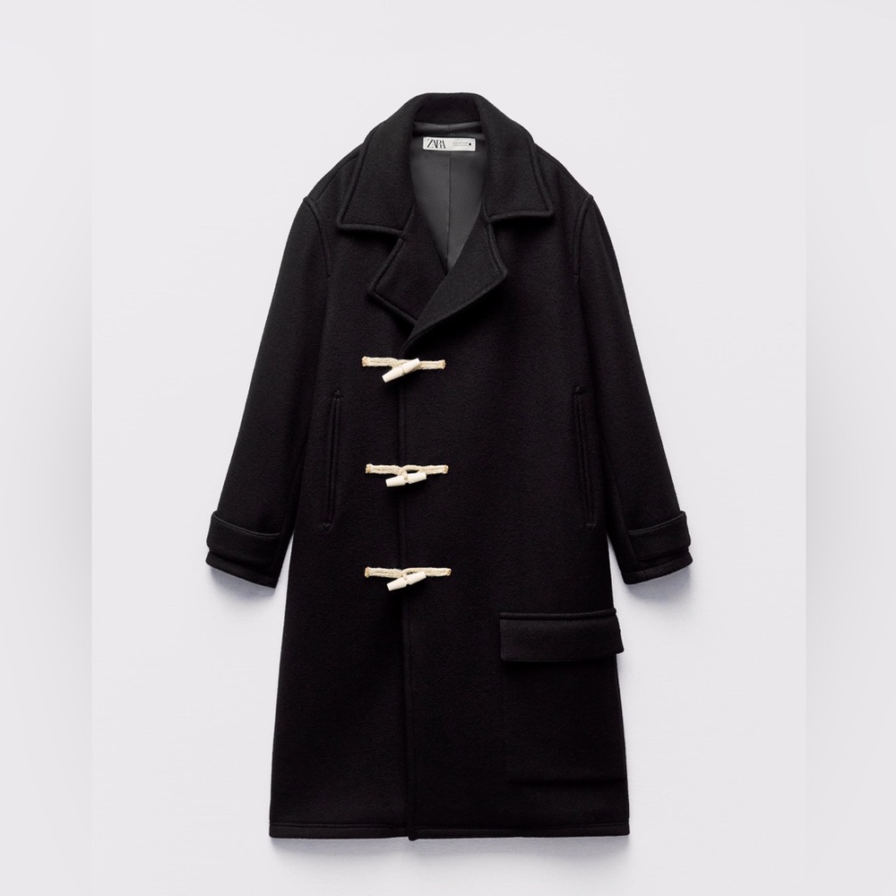 75% THICK WOOL TOGGLE COAT ZW LIMITED EDITION